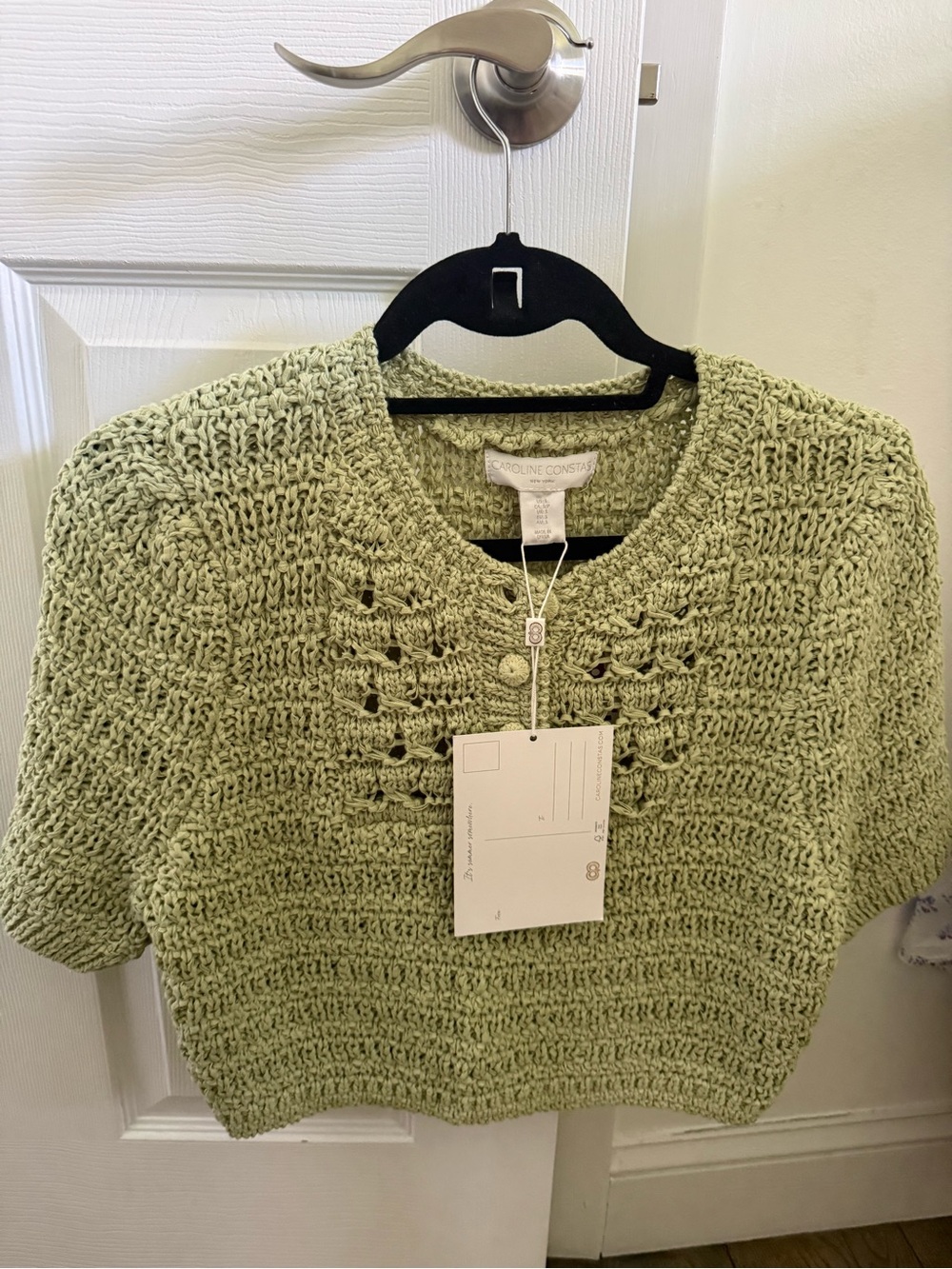 New Caroline Constas crochet top